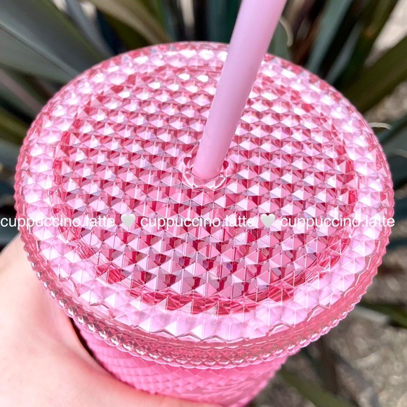 💗NWT SET❤️Starbucks Holiday 2022 Pink Blush ‘Waxberry’ Ombre Bling Studded Cups - Picture 11 of 13